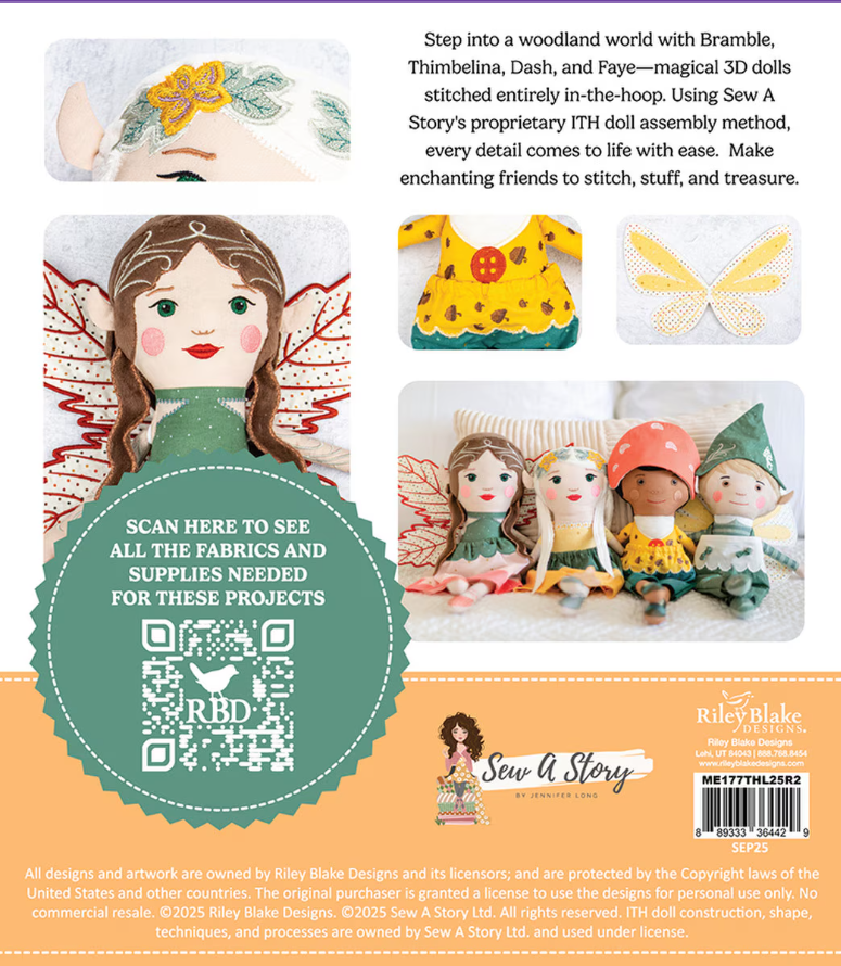 Machine Embroidery - Thimbelina Dolls