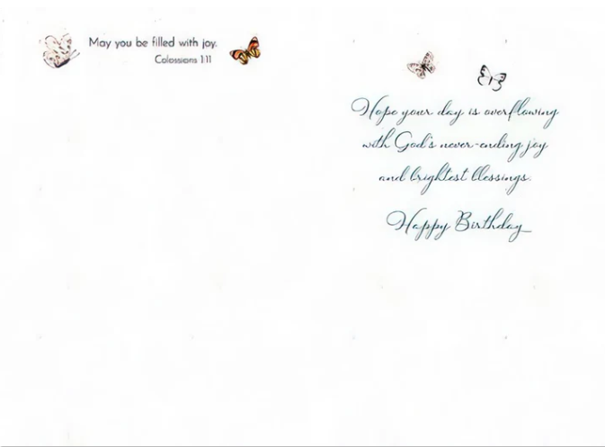 Greeting Card - Birthday - My Cup Runneth Over