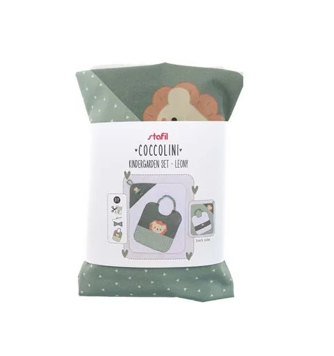 Set - Bib and Towel Set - Fabric 28.3x24.4in Bamby