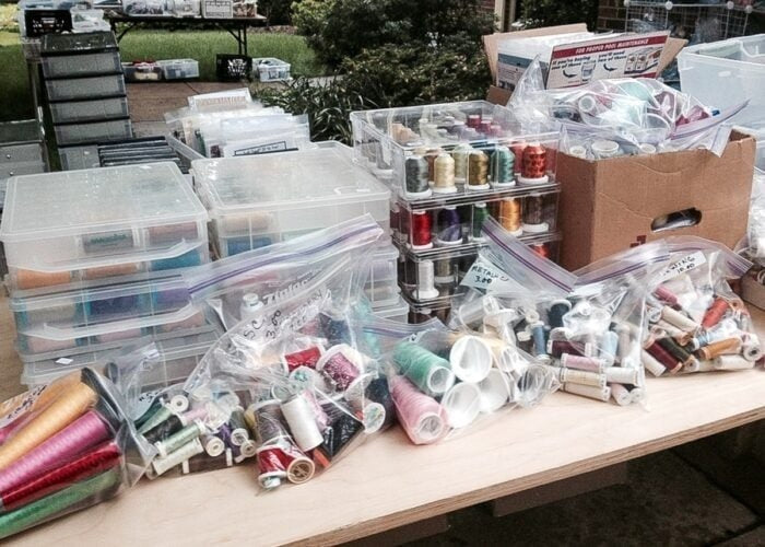 Sewist Garage Sale 6ft Space RENT A TABLE - October 10th from 8am-11am