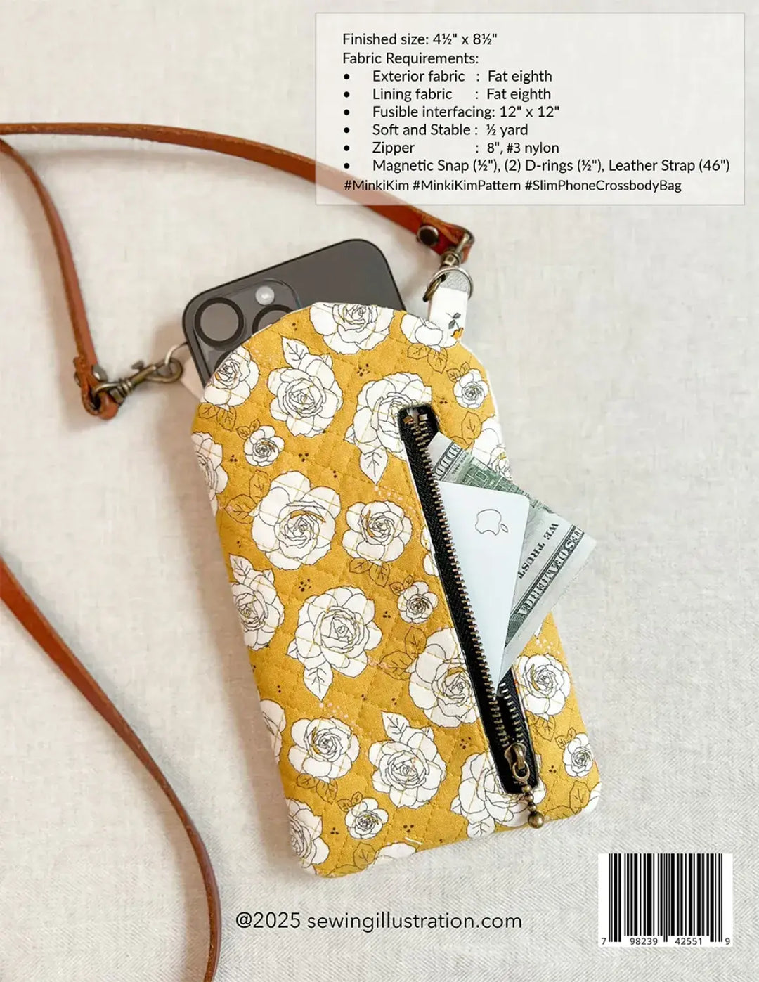 Pattern - Minki Kim - Slim Phone Crossbody Bag