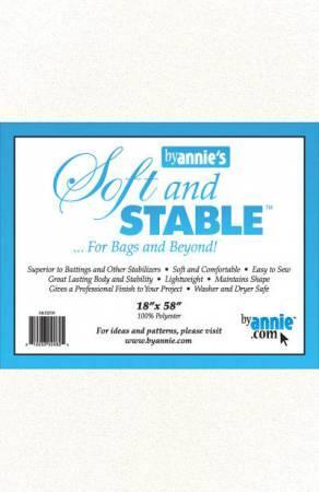 Soft and Stable - White 100% Polyester Stabilizer 18in x 58in