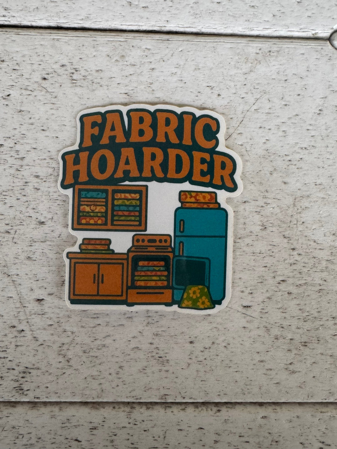 Sticker - Fabric Hoarder 2.5"x3"