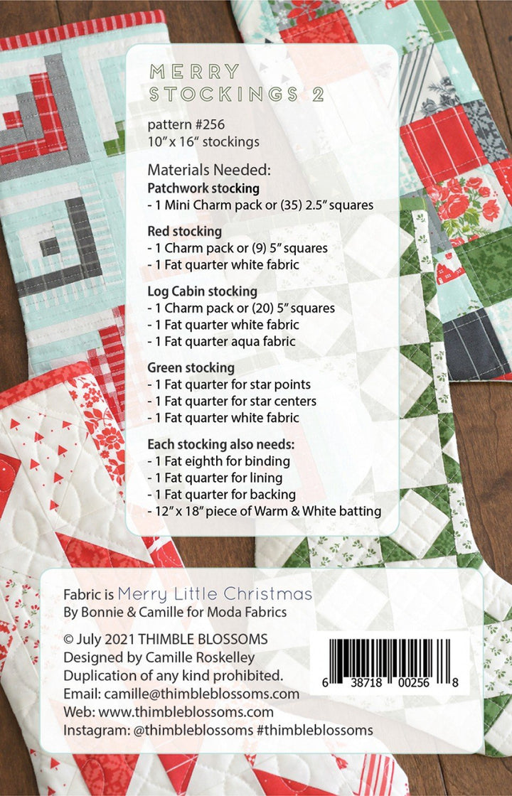 Pattern - Thimble Blossom - Merry Stockings 2