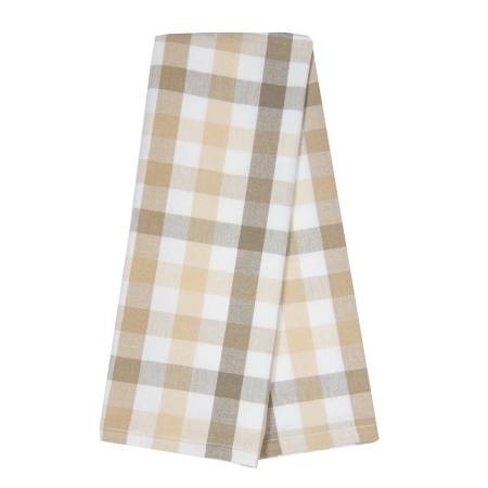 Tea Towel - Check - Wheat Natural
