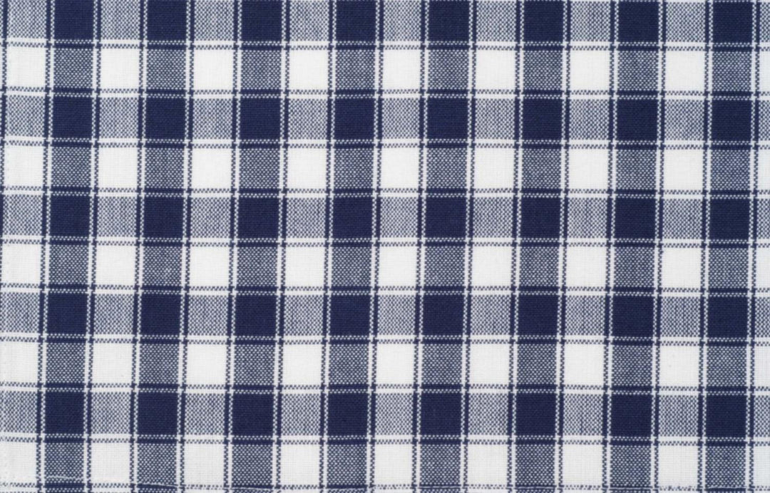 Tea Towel - Check - Navy and White
