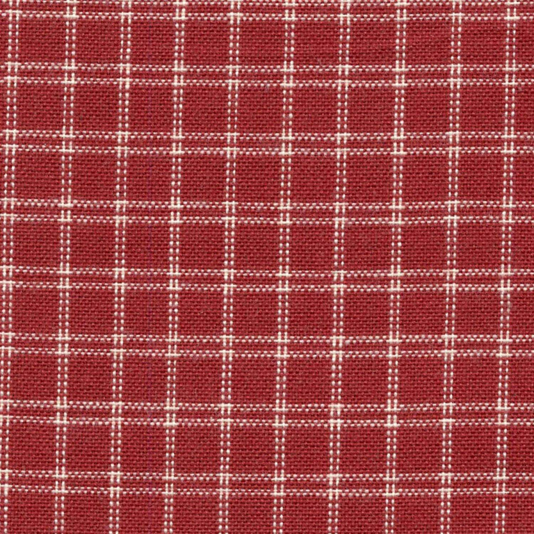 Tea Towel - Window Pane - Red and Cream
