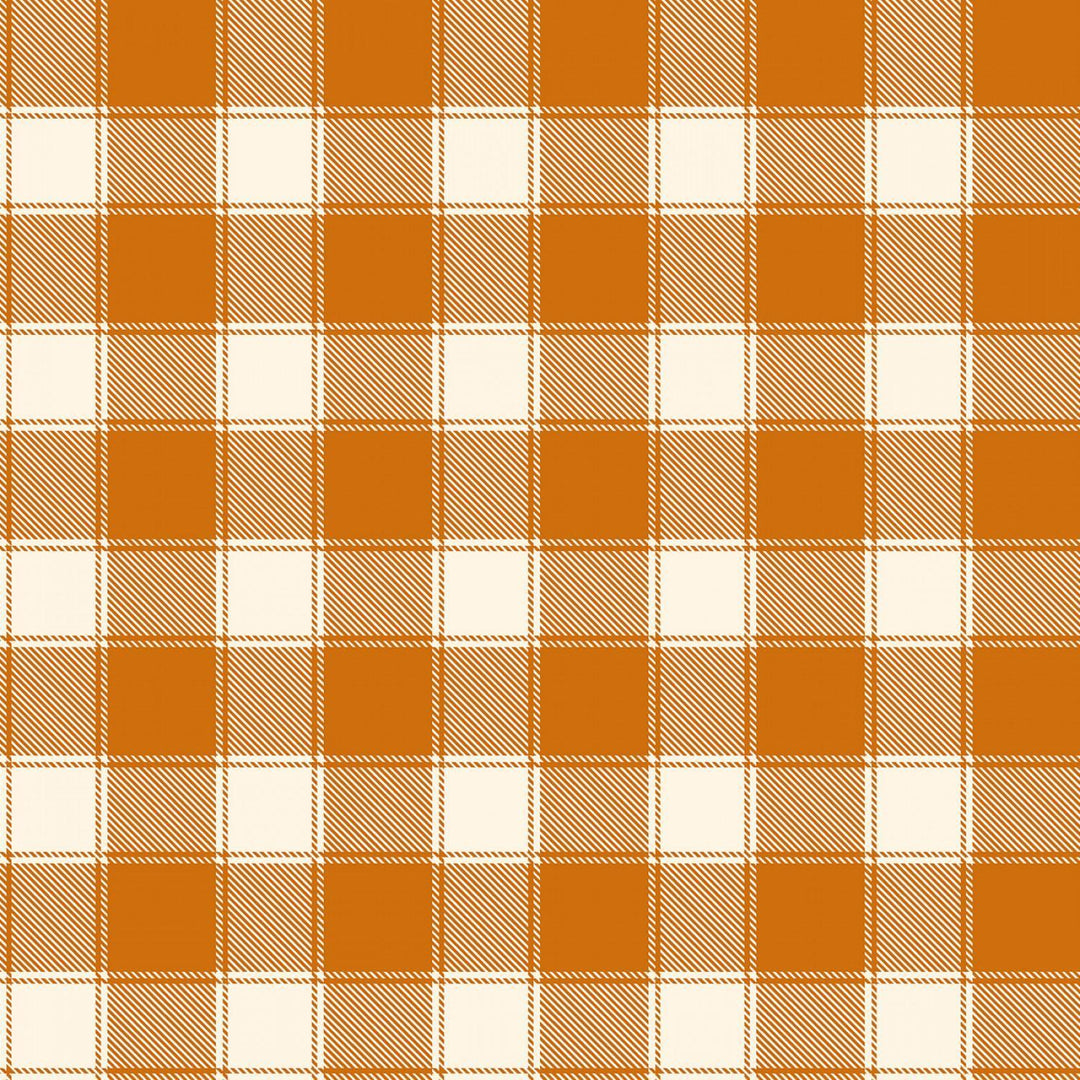 Timeless Treasures - Keep It Spicy - Orange Buffalo Check