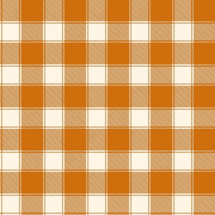Timeless Treasures - Keep It Spicy - Orange Buffalo Check