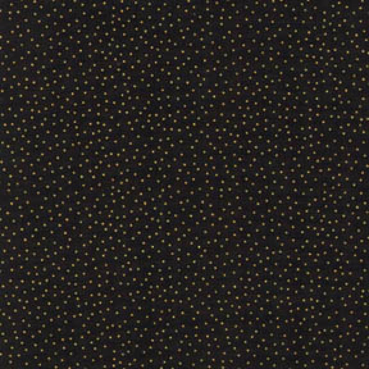 Timeless Treasures - Metallic Pin Dot - Black