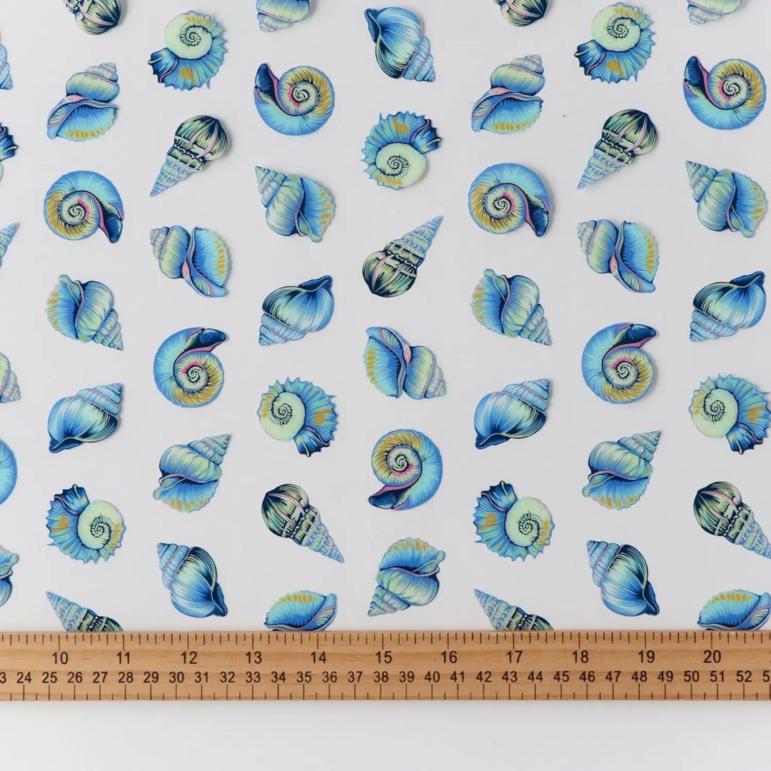 Vinyl - Tula Pink - Floral Reef Collection - Lil' Shelly Vinyl 1/2 Yard Cut