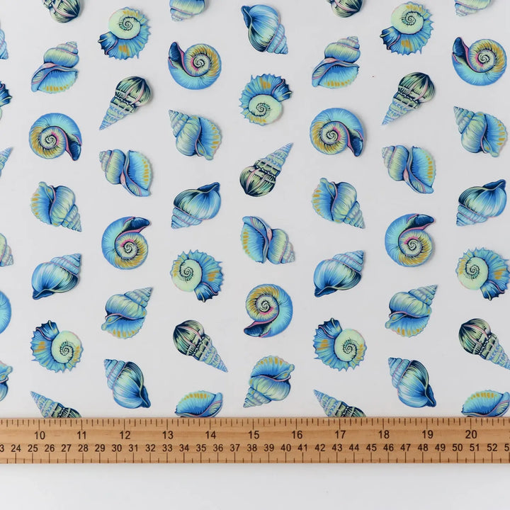 Vinyl - Tula Pink - Floral Reef Collection - Lil' Shelly Vinyl 1/2 Yard Cut