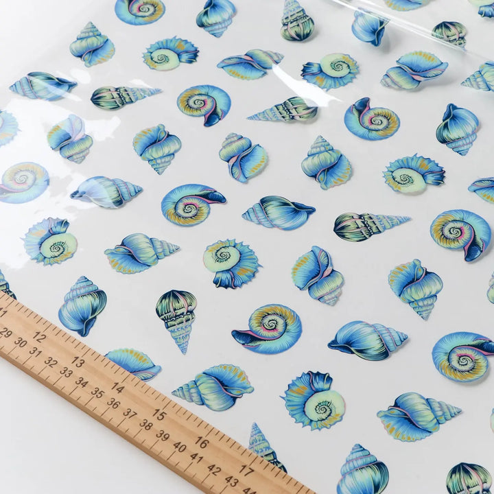 Vinyl - Tula Pink - Floral Reef Collection - Lil' Shelly Vinyl 1/2 Yard Cut