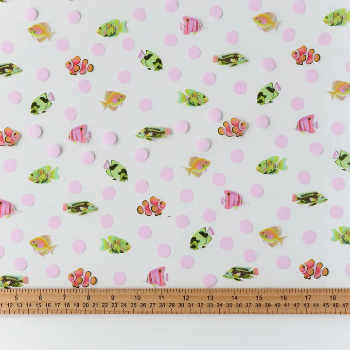 Vinyl - Tula Pink - Floral Reef Collection - School Crossing Vinyl 1/2 Yard Cut