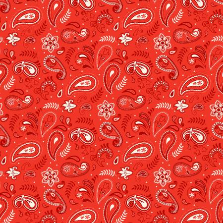 Lumin - Stripes and Stars - Paisley Red