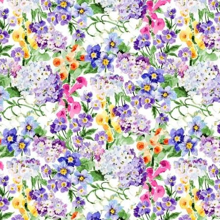 Wilmington - Floral Flutter - Packed Florals White