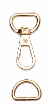 BAG - Swivel Hook & D-Ring - Rose Gold Set