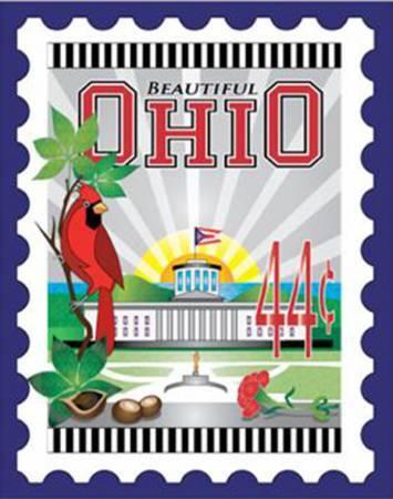 Zebra - Mini Postage Stamp - Ohio