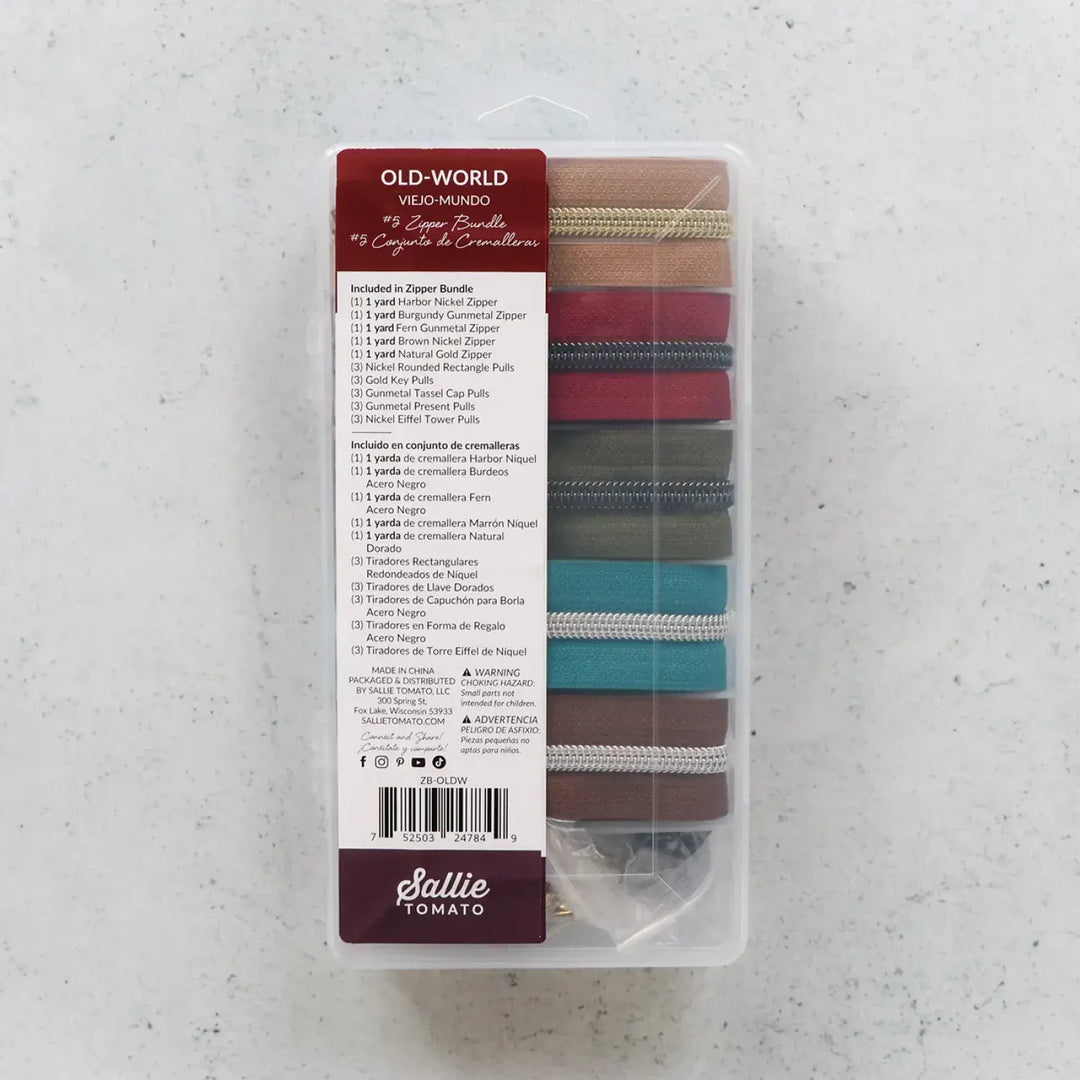 Zipper Bundle - Sallie Tomato - Old World