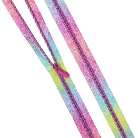 Zipper - Tula Pink Floral Reef Collection: 3 Yards of #5 Zippers Making Waves