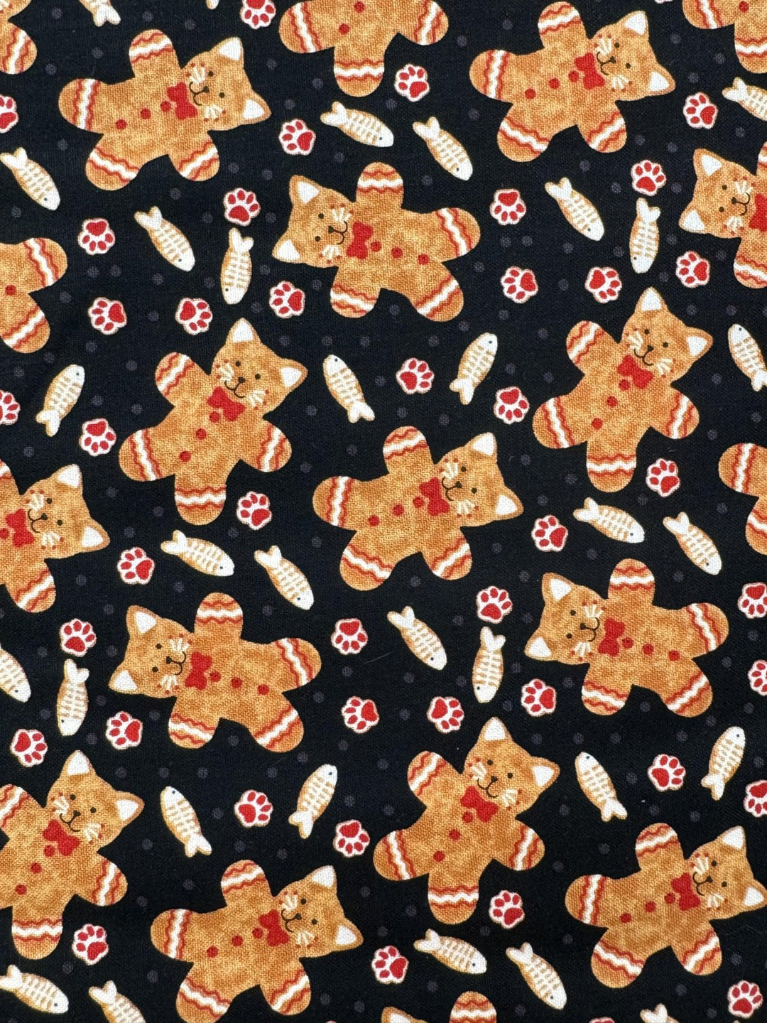 KIT - Pot Holder - Cat Gingerbread Cookies 9"x9"