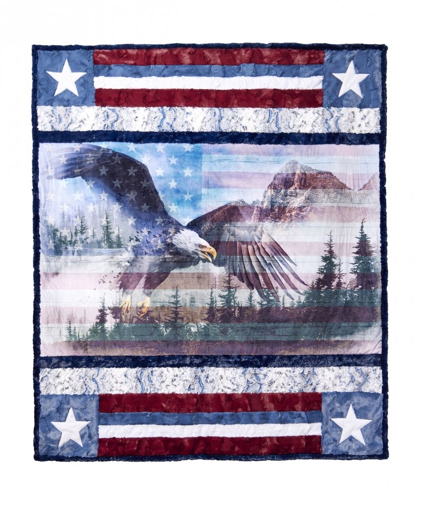 KIT - Cuddle Home of the Brave 58"x68"
