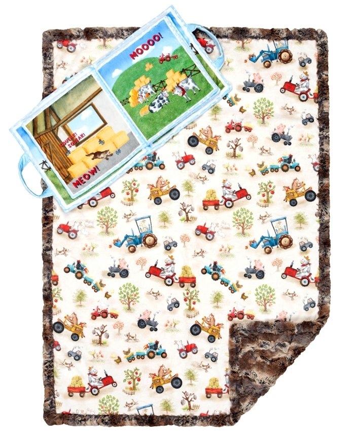 KIT - Cuddle Barnyard Read to Me 28"x40" AND Book 9"x9"