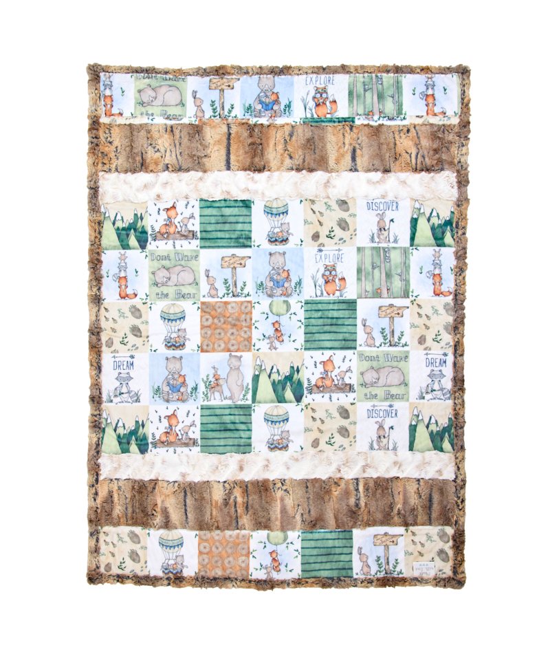 KIT - Cuddle Timber Grove Tiny Tails 29"X 41"
