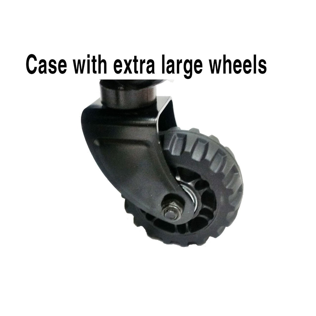 Tutto - 24" Sewing Machine Case On Wheels EXTRA LARGE Aqua w/Daisy