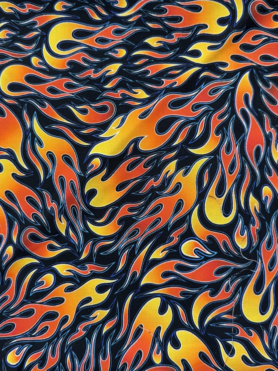 KIT - Pot Holder - Black with Fire 9"x9"