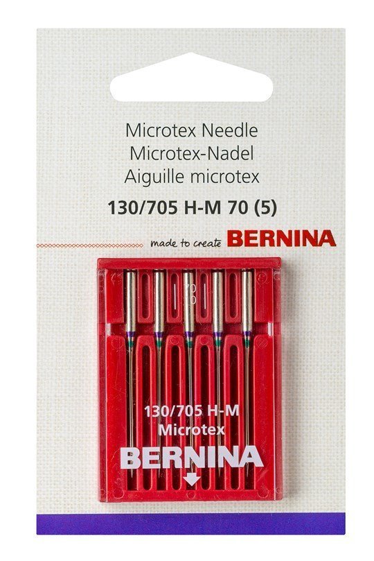 Machine Needles - Bernina - Microtex 70 - 5pk